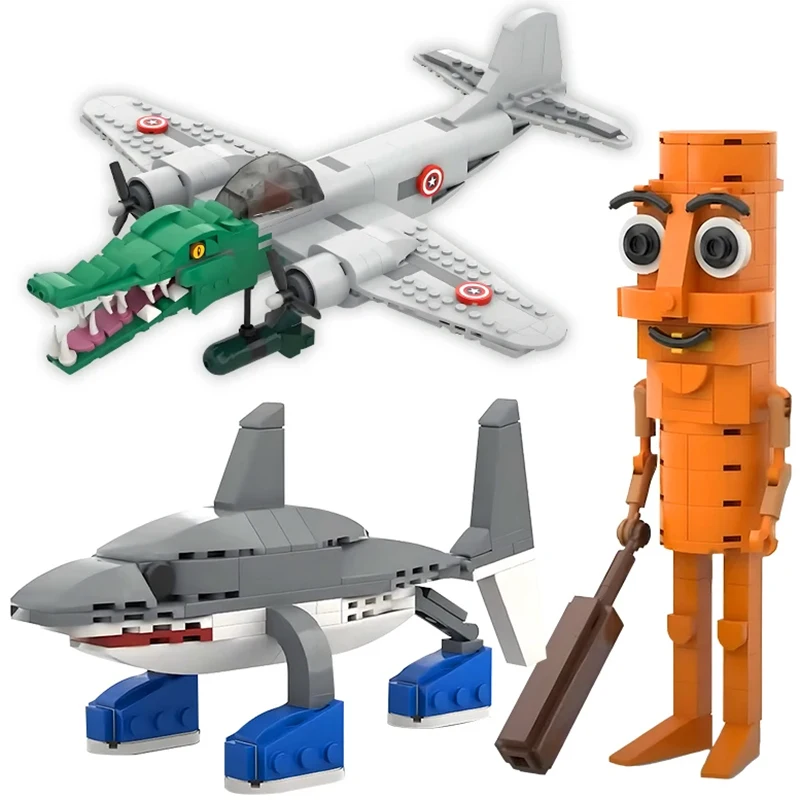 MOC Tralalero Tralala Building Blocks Italian Brainrot Toys TTung Tung Sahur Action Figures Doll Toy for Kid Christmas Gifts
MOC Tralalero Tralala Building Blocks Italian Brainrot Toys TTung Tung Sahur Action Figures Doll Toy for Kid Christmas Gifts