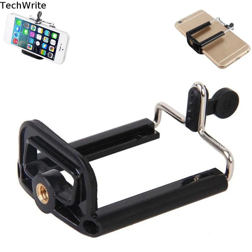 Black Durable Cell Phone Bracket Tripod Holder Camera Stand Adapter Phone Holder Clip
Black Durable Cell Phone Bracket Tripod Holder Camera Stand Adapter Phone Holder Clip