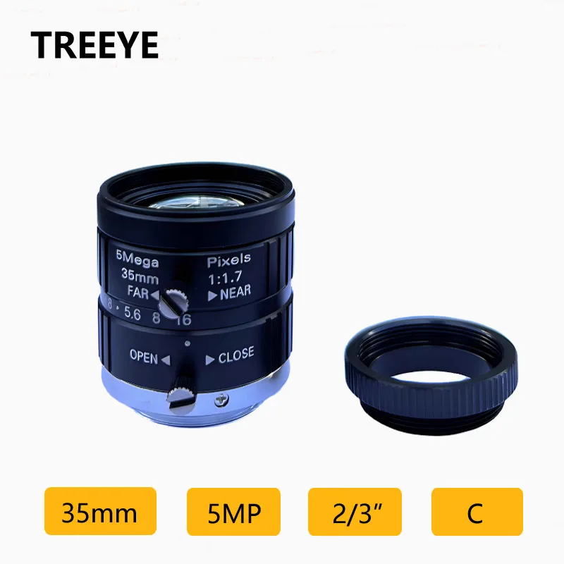 HD 5MP 35mm C Lens 5Megalpixel 2/3" FA CCTV Lens Manual Iris F1.4 Machine Vision Industrial Lens Video Surveillance Camera Lens
HD 5MP 35mm C Lens 5Megalpixel 2/3" FA CCTV Lens Manual Iris F1.4 Machine Vision Industrial Lens Video Surveillance Camera Lens