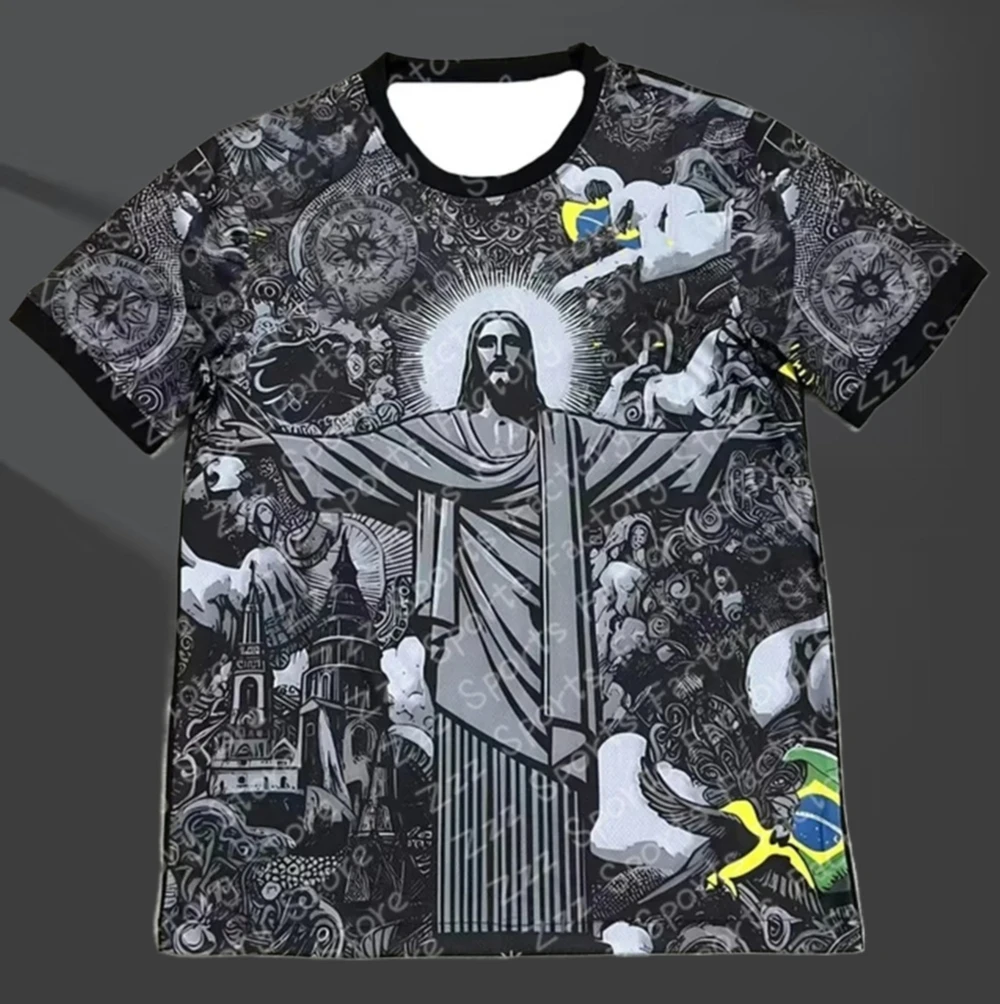 2025 Special Edition Jesus Black and Grey Football Jersey Summer Outdoor Sports Training T-shirt for Adults and Children
2025 Special Edition Jesus Black and Grey Football Jersey Summer Outdoor Sports Training T-shirt for Adults and Children