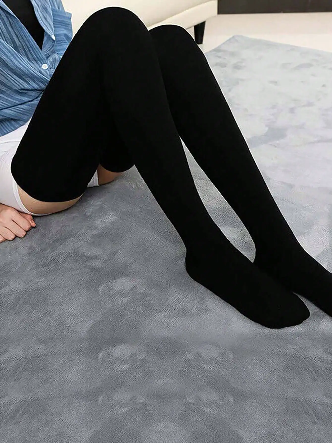 Black Thigh High Socks for Women, Cozy Winter Autumn Tights, Soft & Stretchy Long Stockings
Black Thigh High Socks for Women, Cozy Winter Autumn Tights, Soft & Stretchy Long Stockings