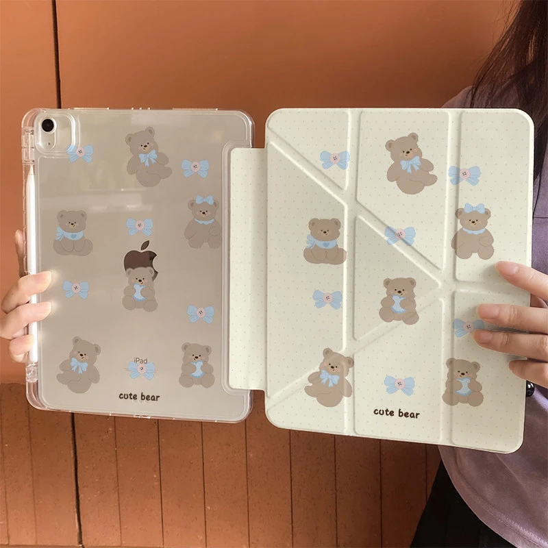 Cute Bow Bear Tablet Case For iPad Pro 11 12.9 13 M2 M4 M3 M5 Shell 8.3 9.7 10.2 5/6/7/8/9/10/11th Mini Air 1 2 3 4 5 6 Cover
Cute Bow Bear Tablet Case For iPad Pro 11 12.9 13 M2 M4 M3 M5 Shell 8.3 9.7 10.2 5/6/7/8/9/10/11th Mini Air 1 2 3 4 5 6 Cover