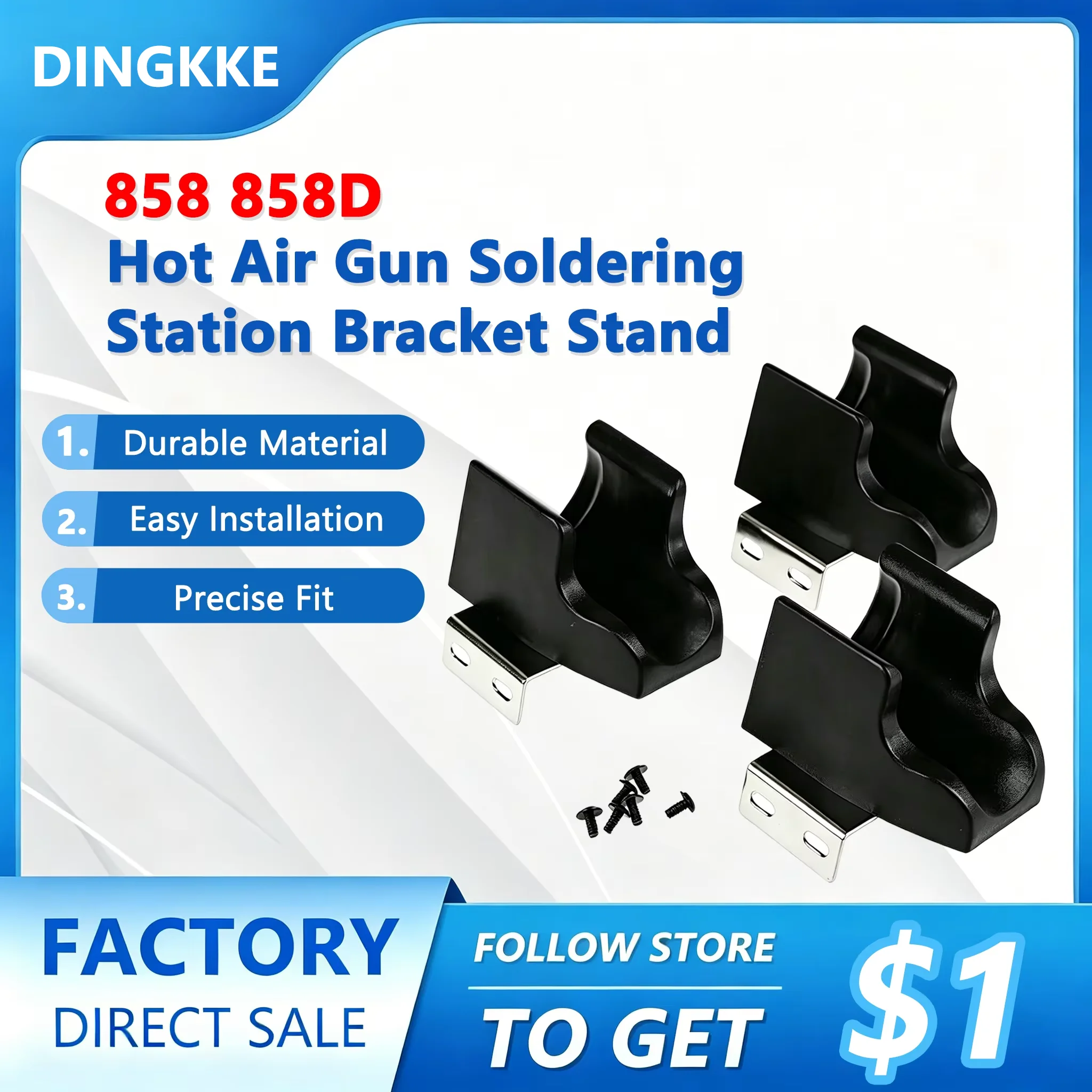 858 858D Hot Air Gun Soldering Station Bracket Stand Magnet Controller Solder Iron Handle DIY Electric Tools
858 858D Hot Air Gun Soldering Station Bracket Stand Magnet Controller Solder Iron Handle DIY Electric Tools