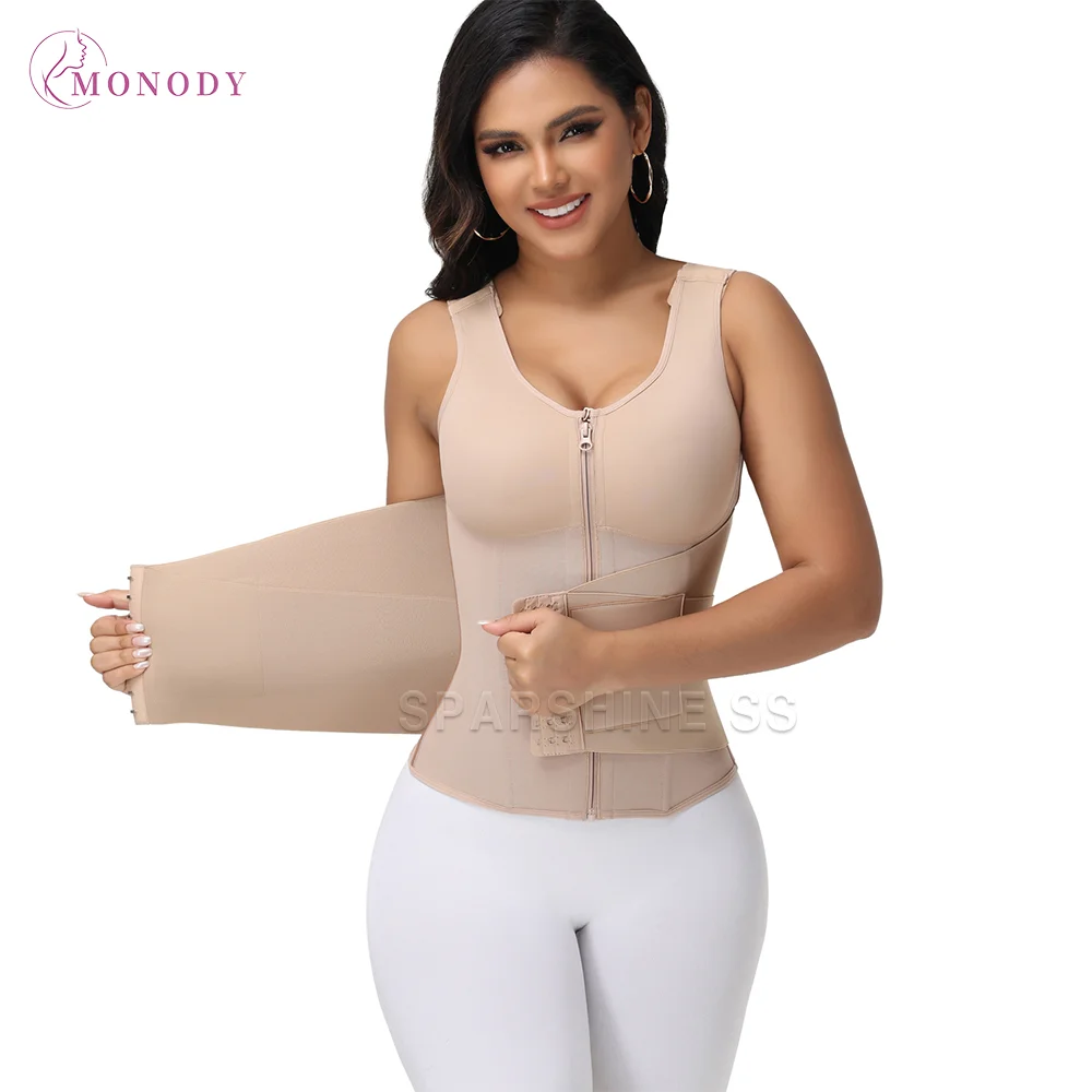 Women Double Compression Waist Trainer Vest With Built In Bra Front Zipper Hook Girdle Tummy Control Fajas Slimming Corset
Women Double Compression Waist Trainer Vest With Built In Bra Front Zipper Hook Girdle Tummy Control Fajas Slimming Corset