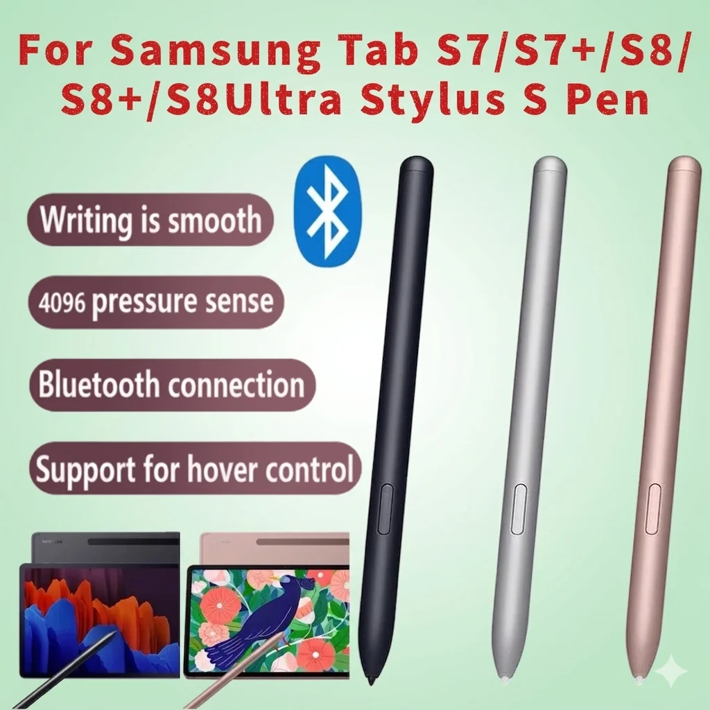 Оригинальный стилус S Pen для Samsung Galaxy Tab S7 S7+ SM-T970 T870 Tab S8 S8+ SM-X700X800, сенсорный сменный карандаш с Bluetooth
Оригинальный стилус S Pen для Samsung Galaxy Tab S7 S7+ SM-T970 T870 Tab S8 S8+ SM-X700X800, сенсорный сменный карандаш с Bluetooth