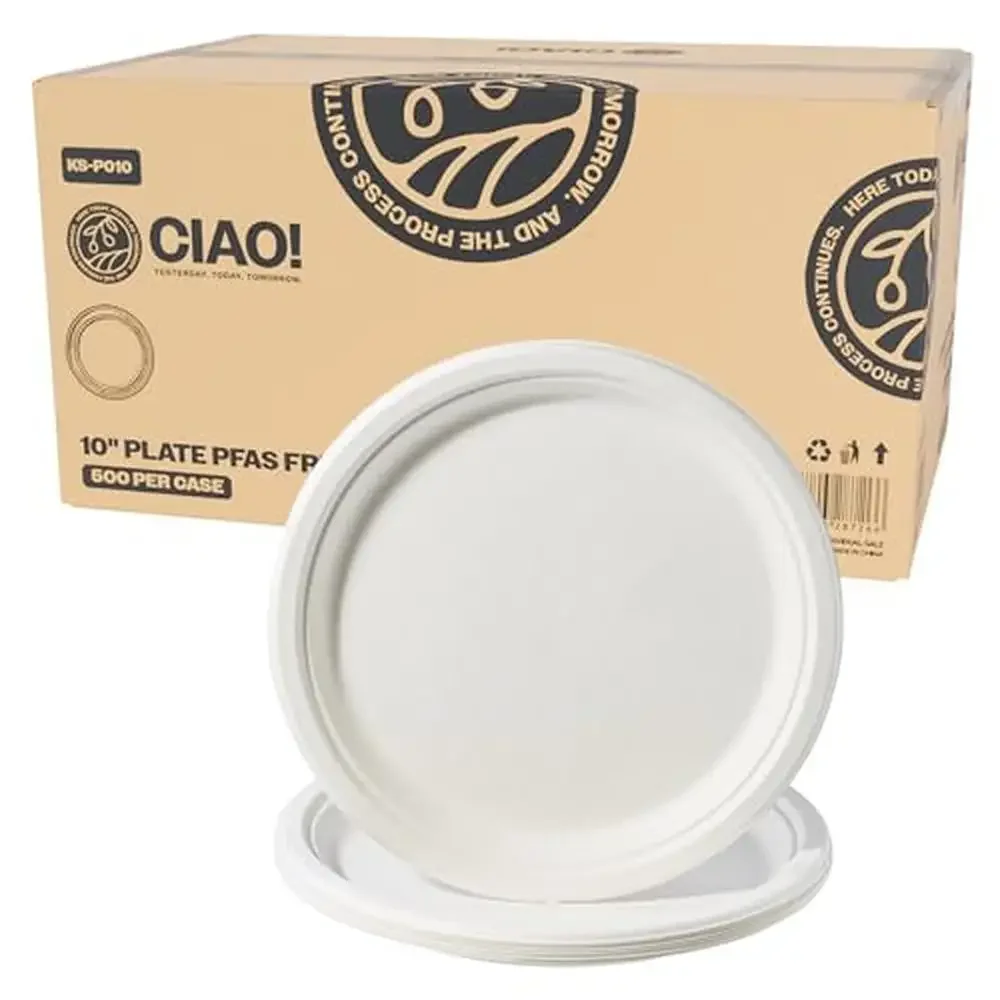 Экологичные сверхпрочные бамбуковые пластины Bagasse, 10 дюймов, натуральный белый, упаковка из 500 шт.
Экологичные сверхпрочные бамбуковые пластины Bagasse, 10 дюймов, натуральный белый, упаковка из 500 шт.
