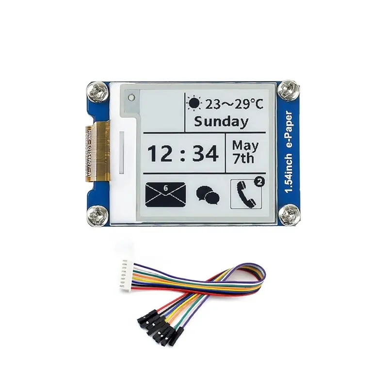 A92Z E-Paper Display Module 1.54Inch SPI E-Ink Screen For Arduino STM32 For Raspberry Pi 4B For Coding Projects