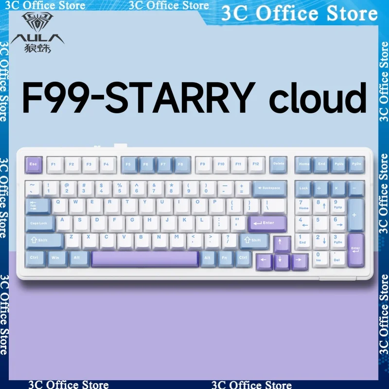 Aula F99/f99pro Mechanical Keyboard Wireless Tri-mode Bluetooth Customized Office Game Side Engraved Keycaps Computer Accessorie
Aula F99/f99pro Mechanical Keyboard Wireless Tri-mode Bluetooth Customized Office Game Side Engraved Keycaps Computer Accessorie