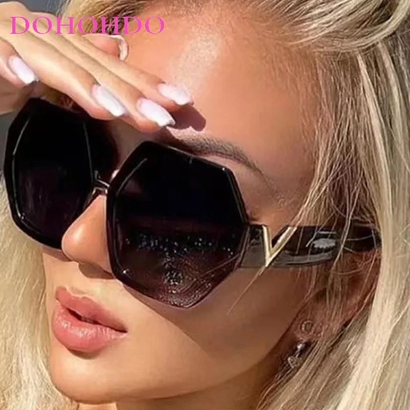 Retro Oversized Polygonal Multi-color Lenses Women's Sunglasses Luxury Designer Men Sunglass Travel Driving Shades UV400 Female
Retro Oversized Polygonal Multi-color Lenses Women's Sunglasses Luxury Designer Men Sunglass Travel Driving Shades UV400 Female