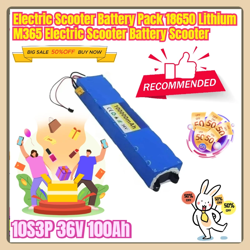 10S3P 36V 100Ah Electric Scooter Battery Pack 18650 Lithium M365 Electric Scooter Battery Scooter
10S3P 36V 100Ah Electric Scooter Battery Pack 18650 Lithium M365 Electric Scooter Battery Scooter