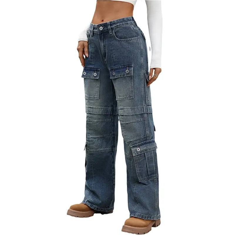 CYL-Women's Cargo Pants Low Waist Baggy Jeans Pocket Wide Leg Casual Trendy Streetwear
CYL-Women's Cargo Pants Low Waist Baggy Jeans Pocket Wide Leg Casual Trendy Streetwear