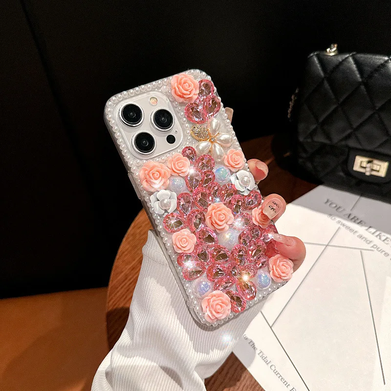 For iPhone 16 Pro Max 15 Plus 14 13 12 11 Pro Luxury Water Drop Crystal Pearl Flower Phone Case Cute Colorful Floral Cover
For iPhone 16 Pro Max 15 Plus 14 13 12 11 Pro Luxury Water Drop Crystal Pearl Flower Phone Case Cute Colorful Floral Cover