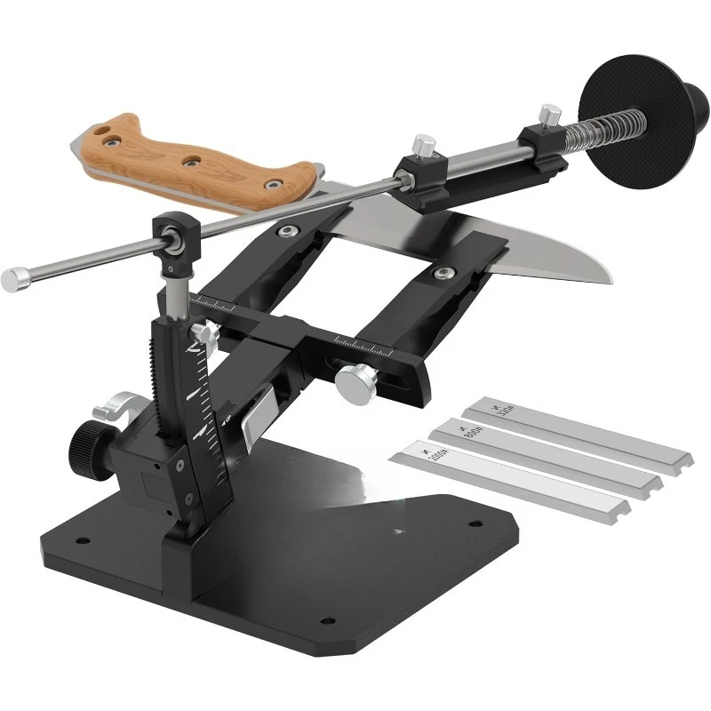 Guided Knife Sharpening System, Aluminium | Professional knife sharpener, Knife Sharpening Kit W / 3 Al Plates Diamond (320
Guided Knife Sharpening System, Aluminium | Professional knife sharpener, Knife Sharpening Kit W / 3 Al Plates Diamond (320