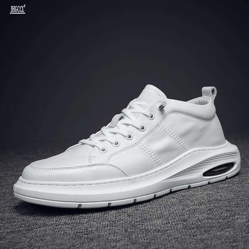 New men's shoe head layer cowhide small white shoes fashion with a foot pedal shoes men's casual leather shoes A3
New men's shoe head layer cowhide small white shoes fashion with a foot pedal shoes men's casual leather shoes A3