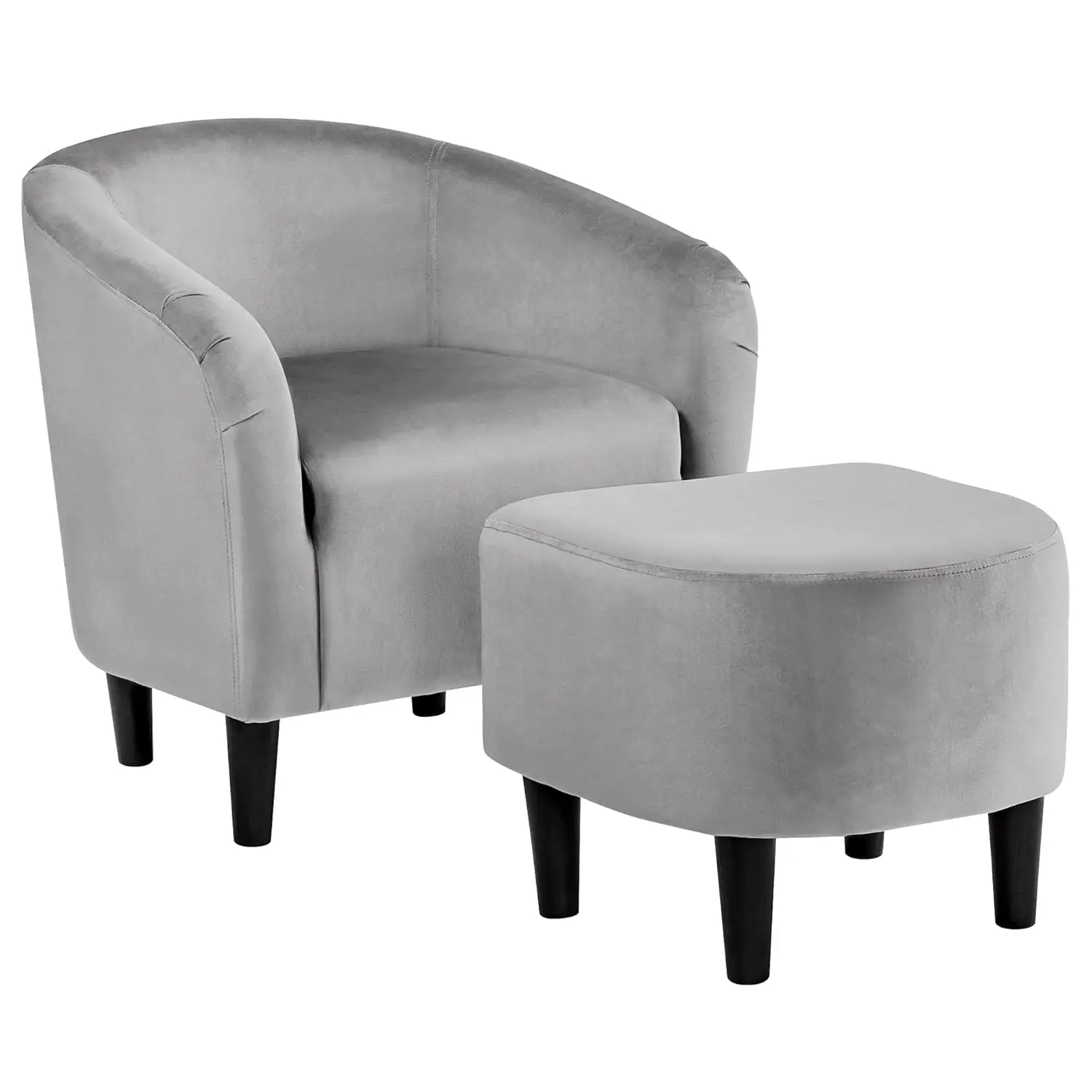 Accent Chair with Ottoman Set, Modern Upholstered Soft Barrel Chair with Footstool, Comfy Fabric Armchair and, Customized
Accent Chair with Ottoman Set, Modern Upholstered Soft Barrel Chair with Footstool, Comfy Fabric Armchair and, Customized