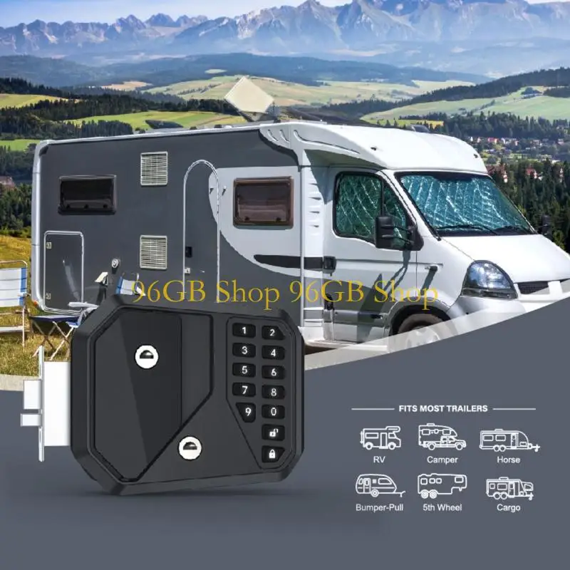 96GB Replacement Lock Latches with Password Keypad Fingerprint and Keys Universal Door Lock Keyless Entry for Trailer Campers
96GB Replacement Lock Latches with Password Keypad Fingerprint and Keys Universal Door Lock Keyless Entry for Trailer Campers
