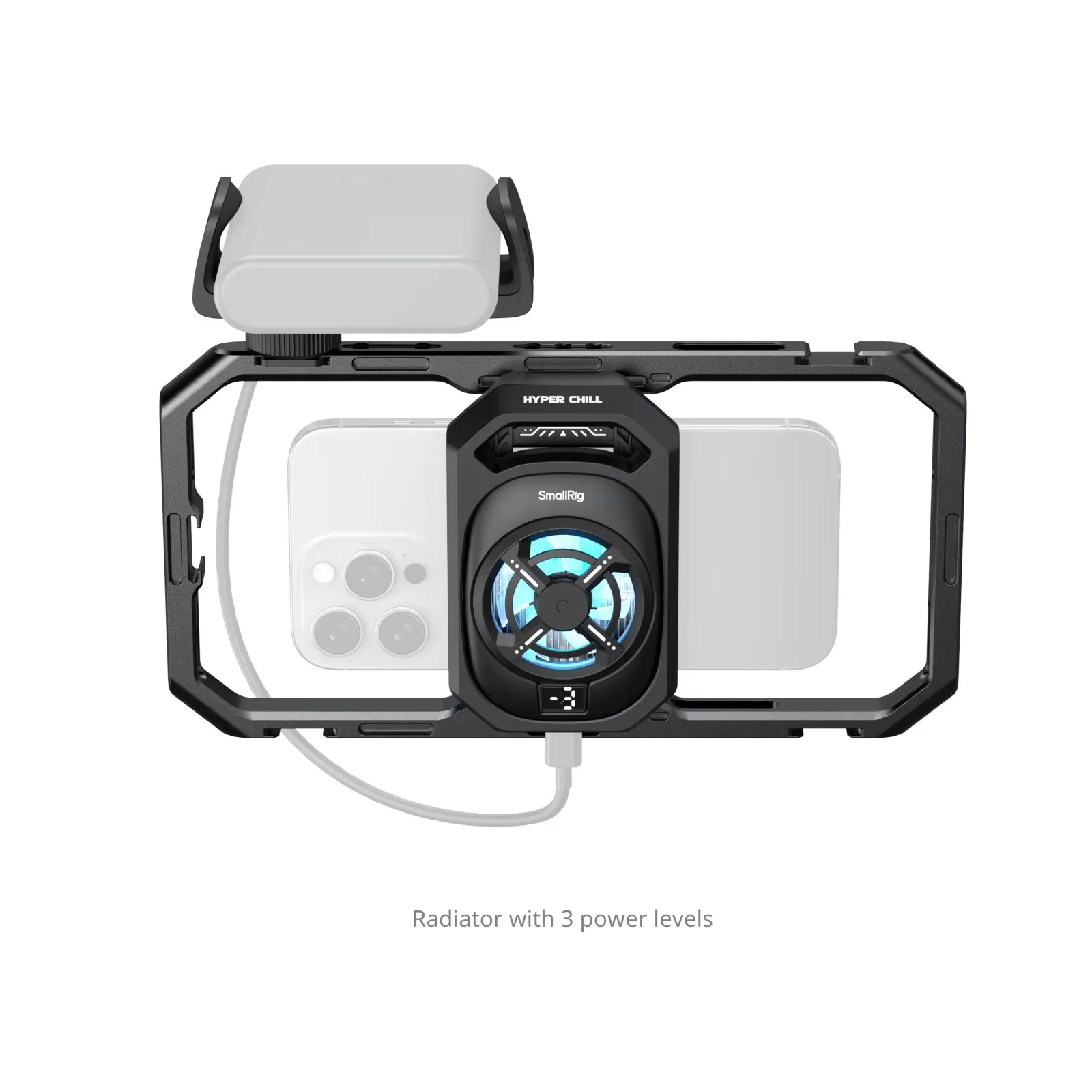 SmallRig Universal Cooling Mobile Phone Cage for iPhone for Smartphones with 2-in-1 USB-C Audio Adapter Power Bank Holder -5275
SmallRig Universal Cooling Mobile Phone Cage for iPhone for Smartphones with 2-in-1 USB-C Audio Adapter Power Bank Holder -5275