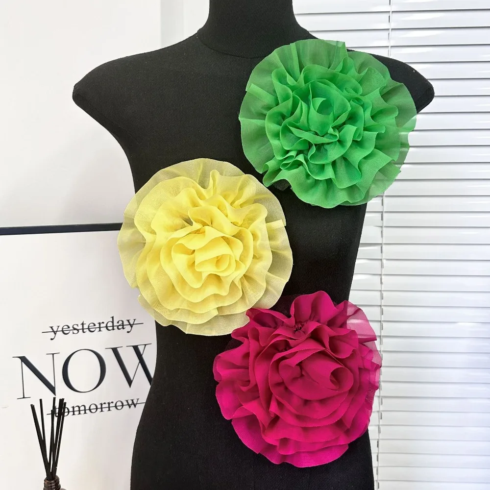 New DIY Flower Patch Organza 18cm Sewing Applique Handmade Brooch Accessories Clothing Decoration
New DIY Flower Patch Organza 18cm Sewing Applique Handmade Brooch Accessories Clothing Decoration