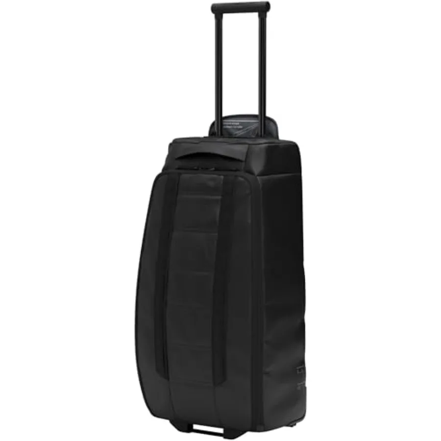 Travel duffle bag for airport use, durable polyester fabric, black color, smooth-rolling wheels and hook-up system for easy sta
Travel duffle bag for airport use, durable polyester fabric, black color, smooth-rolling wheels and hook-up system for easy sta