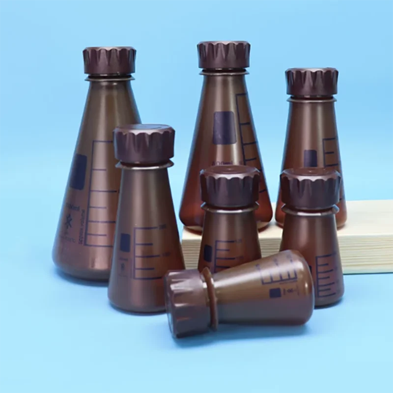 GL45 screw-top plastic Erlenmeyer flask plastic shake bottle PP conical Erlenmeyer flask 75/100/125/200/250/500/1000ml
GL45 screw-top plastic Erlenmeyer flask plastic shake bottle PP conical Erlenmeyer flask 75/100/125/200/250/500/1000ml
