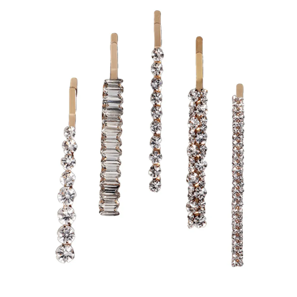 5Pcs Rhinestone Hairpins Crystal Barrettes for Women Girls Bang Clips Sparkly Hair Accessories Wedding Party Festival Hair
5Pcs Rhinestone Hairpins Crystal Barrettes for Women Girls Bang Clips Sparkly Hair Accessories Wedding Party Festival Hair
