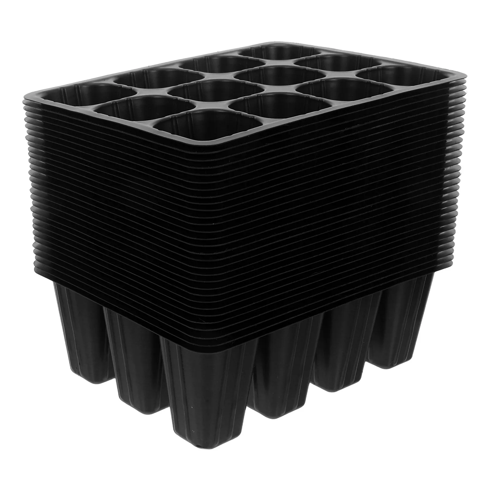 30Pcs Plastic Seedling Starter Trays with 12 Cells Drainage Holes Thermal Stable Black Growing Tray for Balcony Compact
30Pcs Plastic Seedling Starter Trays with 12 Cells Drainage Holes Thermal Stable Black Growing Tray for Balcony Compact