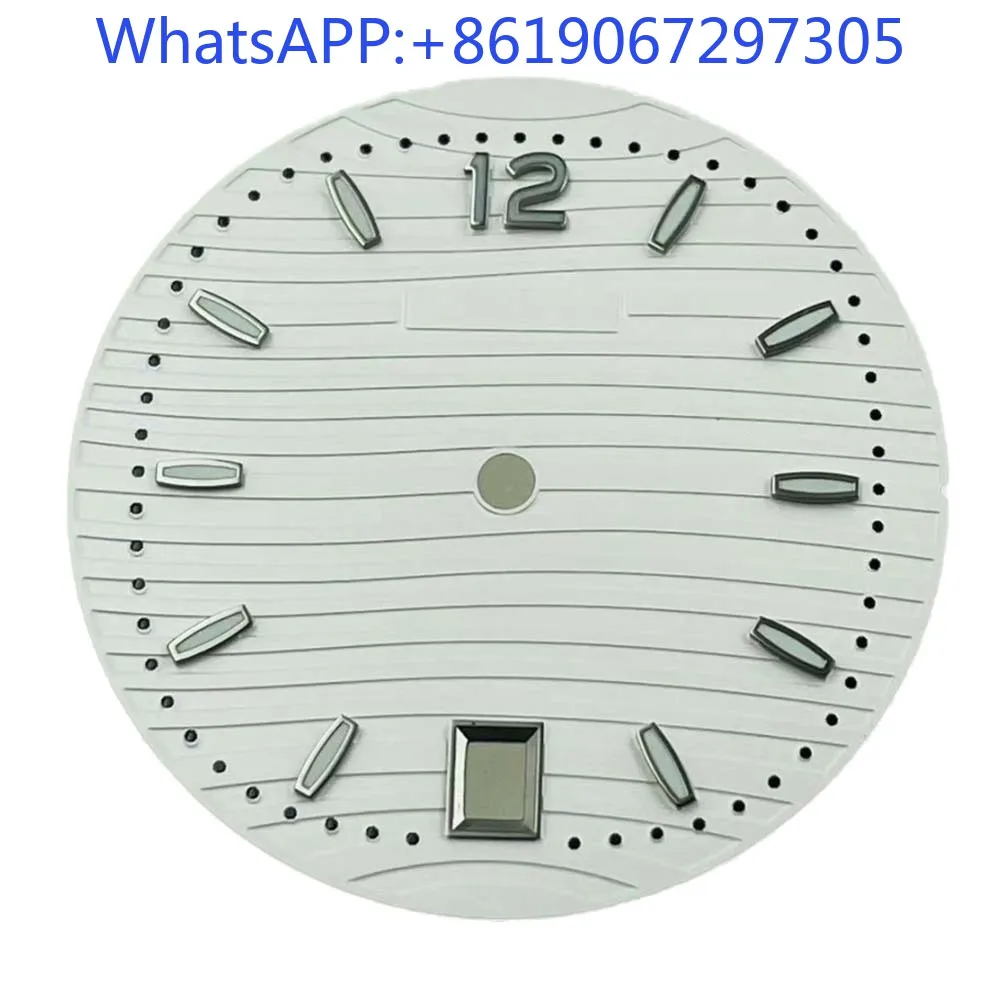 Nautilus поперечная полоса текстура синий люм циферблат подходит для NH35/36/4R автоматический механизм 6.0 корона nh35case Mod Parts 
Nautilus поперечная полоса текстура синий люм циферблат подходит для NH35/36/4R автоматический механизм 6.0 корона nh35case Mod Parts