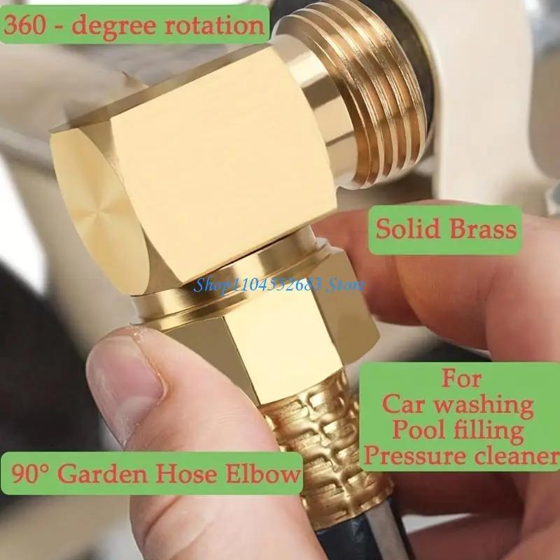 Y6GD 3/4Inch Outdoor Garden Hose Adapter 90 Degree Hose Elbow Connector for Flexible Hose Enduring
Y6GD 3/4Inch Outdoor Garden Hose Adapter 90 Degree Hose Elbow Connector for Flexible Hose Enduring