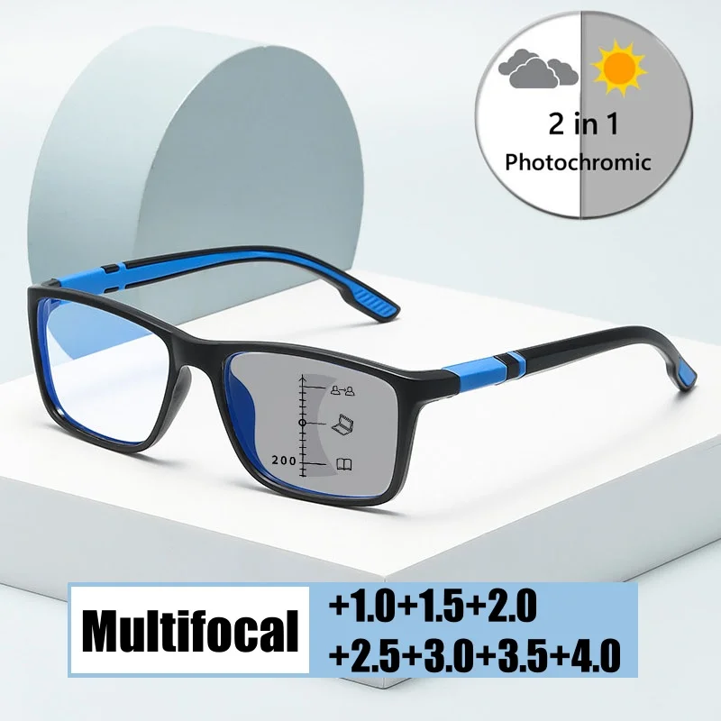 Fashion Photochromic Multifocal Reading Glasses Men Women Vintage Trendy Anti-blue Light Far Sight Eyeglasses Retro Presbyopia
Fashion Photochromic Multifocal Reading Glasses Men Women Vintage Trendy Anti-blue Light Far Sight Eyeglasses Retro Presbyopia
