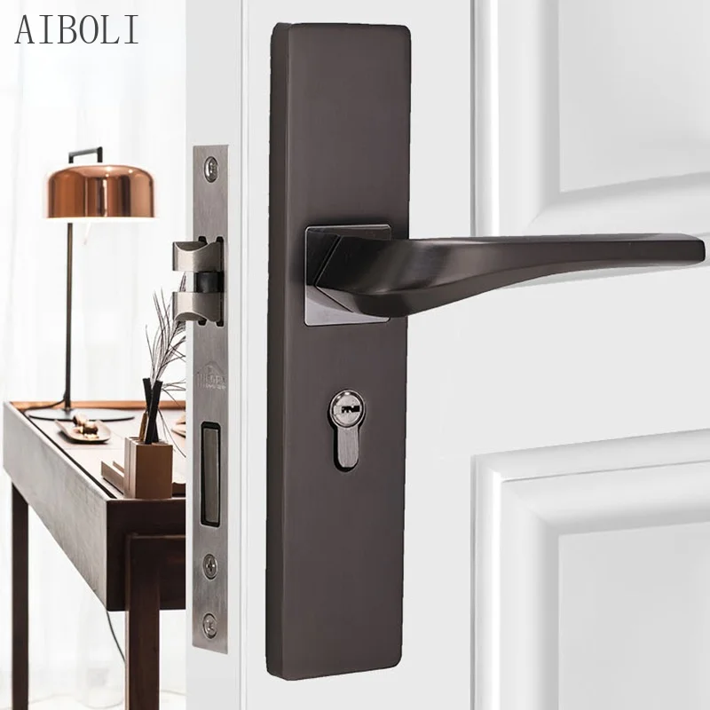 Mute Door Lock Handle Lock Bedroom Interior Door Lock Room Magnetic Mechanical Lock Modern Minimalist
Mute Door Lock Handle Lock Bedroom Interior Door Lock Room Magnetic Mechanical Lock Modern Minimalist