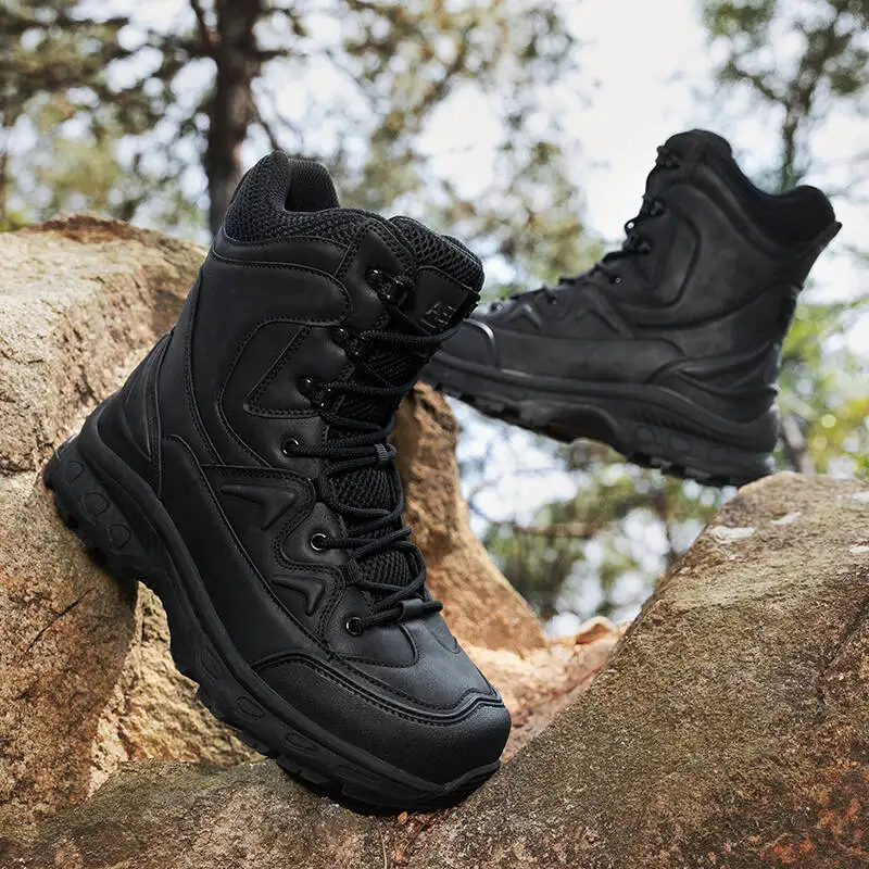 Brand Outdoor Boots Men Lace-up Climbing Shoes Waterproof Non-slip Hiking Ankle Boots Wear-resistant Jungle Trekking Size39-47
Brand Outdoor Boots Men Lace-up Climbing Shoes Waterproof Non-slip Hiking Ankle Boots Wear-resistant Jungle Trekking Size39-47