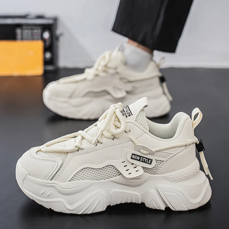 Men's thick-soled casual sports shoes spring and autumn breathable soft-soled non-slip fashion student outdoor running sneakers
Men's thick-soled casual sports shoes spring and autumn breathable soft-soled non-slip fashion student outdoor running sneakers