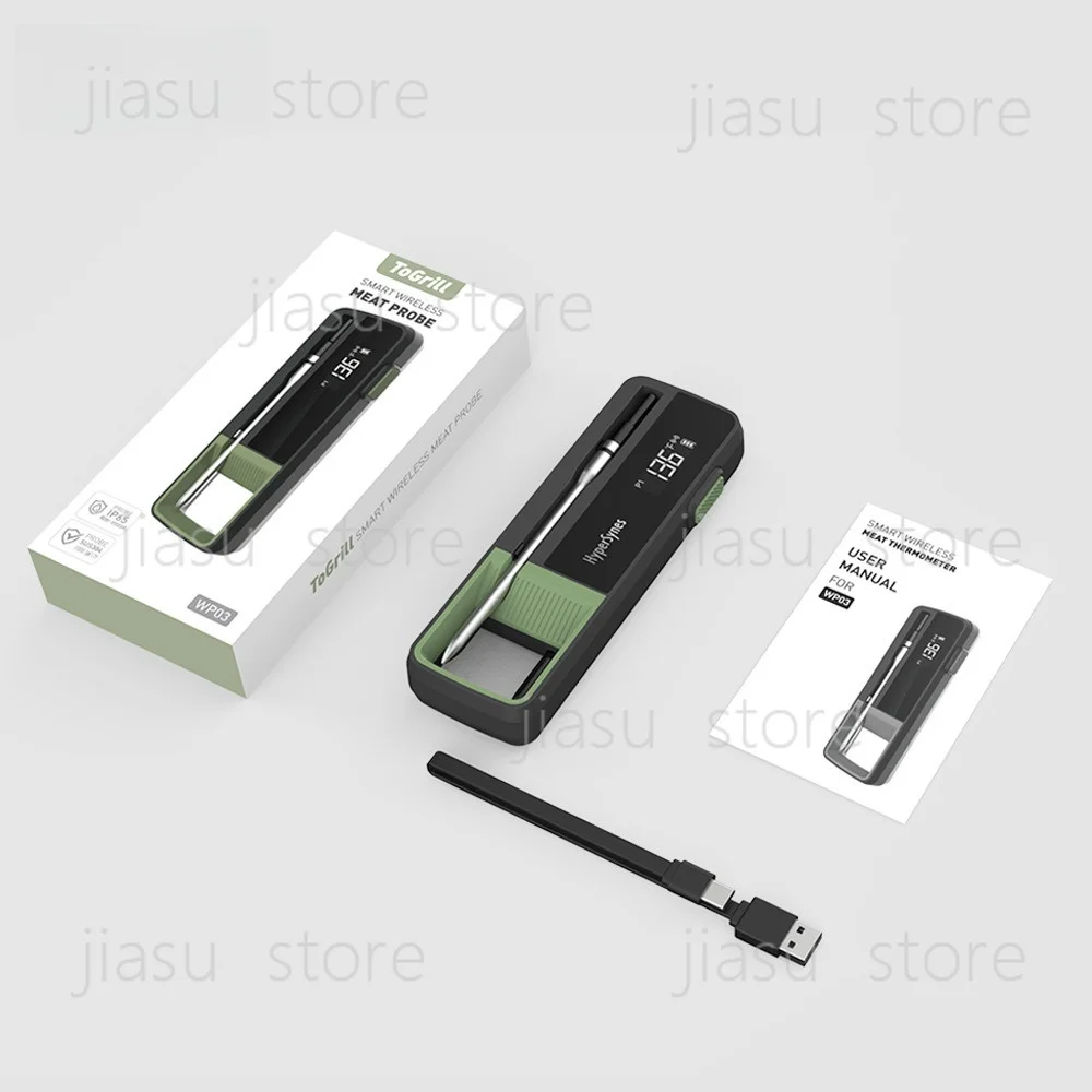 Wireless Smart Meat Thermometer, Bluetooth WiFi APP Waterproof Single Probe for Kitchen Oven BBQ Grilling
Wireless Smart Meat Thermometer, Bluetooth WiFi APP Waterproof Single Probe for Kitchen Oven BBQ Grilling