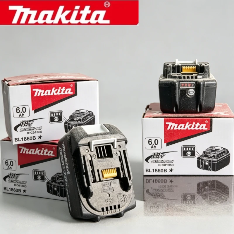 Makita LXT 18V 6.0Ah BL1860 Battery - 100% Original Rechargeable Li-ion Fits BL1850 BL1860B BL1850B Tools
Makita LXT 18V 6.0Ah BL1860 Battery - 100% Original Rechargeable Li-ion Fits BL1850 BL1860B BL1850B Tools
