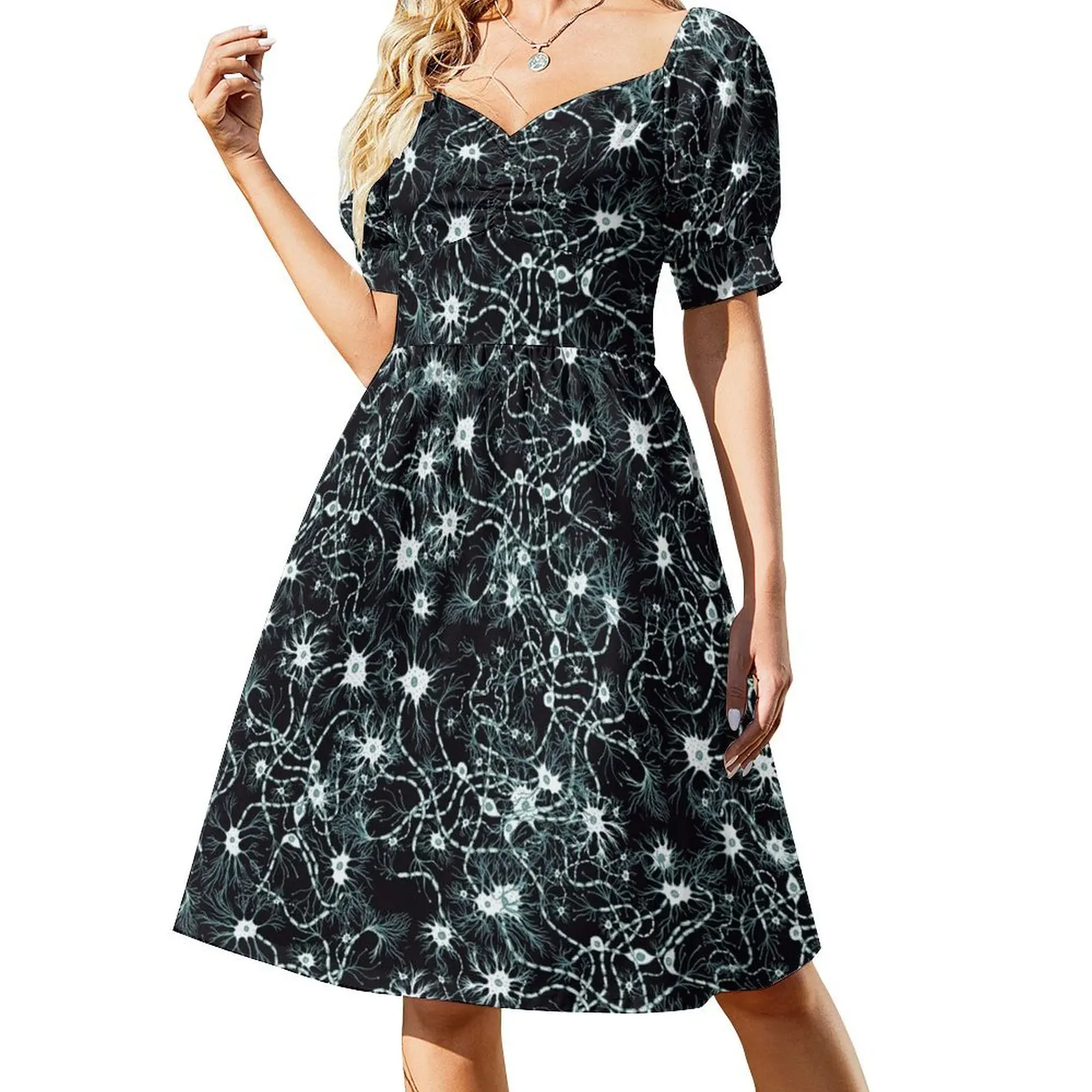 Neurons (black) Short Sleeved Dress Dresses Evening gown Clothing female Dress
Neurons (black) Short Sleeved Dress Dresses Evening gown Clothing female Dress