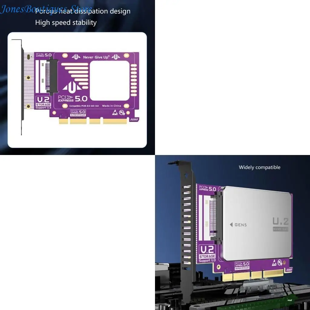 PCIE 5.0 to U3 SFF-8639 PM1735 Adapter Card Fast Speed Data Transfer W8KE
PCIE 5.0 to U3 SFF-8639 PM1735 Adapter Card Fast Speed Data Transfer W8KE