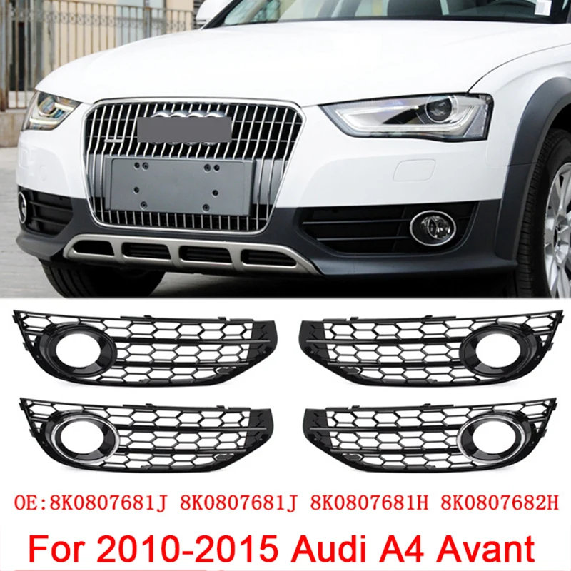 2pcs ABS Black Car Front Bumper Fog Light Cover Lower Bezels Grille for Audi A4 Avant 2010-2015 8K0807681J 8K0807681J 
2pcs ABS Black Car Front Bumper Fog Light Cover Lower Bezels Grille for Audi A4 Avant 2010-2015 8K0807681J 8K0807681J