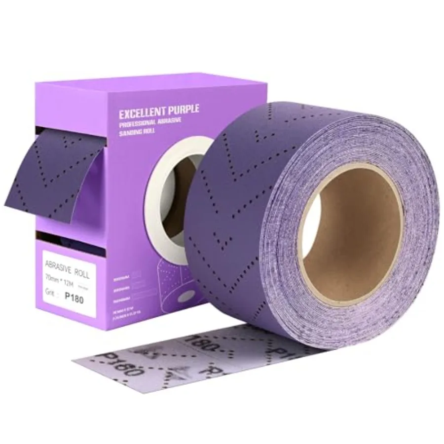 180 Grit Hook and Loop Sandpaper Roll, 2-3/4" Wide 13 Yard Longboard Sanding Rolls, Wet Dry Sand Paper Sheets for Wood Metal Au
180 Grit Hook and Loop Sandpaper Roll, 2-3/4" Wide 13 Yard Longboard Sanding Rolls, Wet Dry Sand Paper Sheets for Wood Metal Au