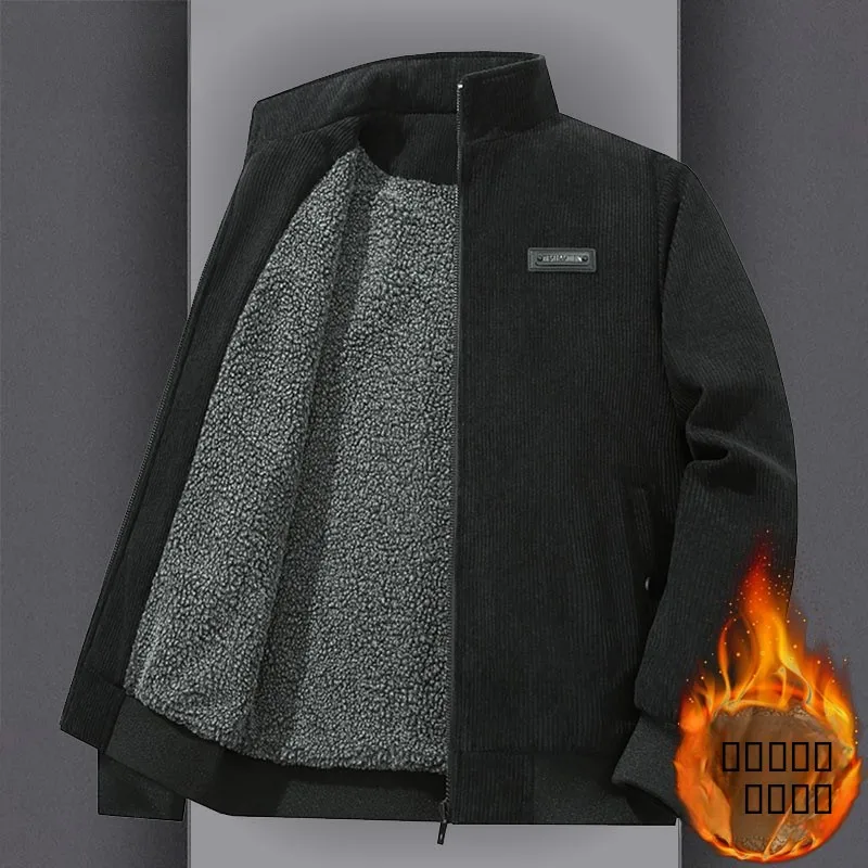 Thiened Corduroy Jaet Men's Autumn Winter Stand Collar Warmth Fce Lined eepskin Cotton Jaet High End mid Age Men's...
Thiened Corduroy Jaet Men's Autumn Winter Stand Collar Warmth Fce Lined eepskin Cotton Jaet High End mid Age Men's...