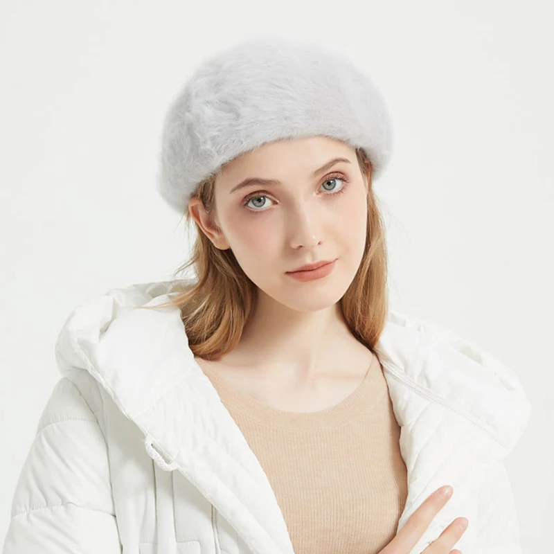 Hat Women Winter Beret Rabbit Warm Soft Accessory For Cold Weather Autumn Outdoors Skiing Sports Luxury
Hat Women Winter Beret Rabbit Warm Soft Accessory For Cold Weather Autumn Outdoors Skiing Sports Luxury