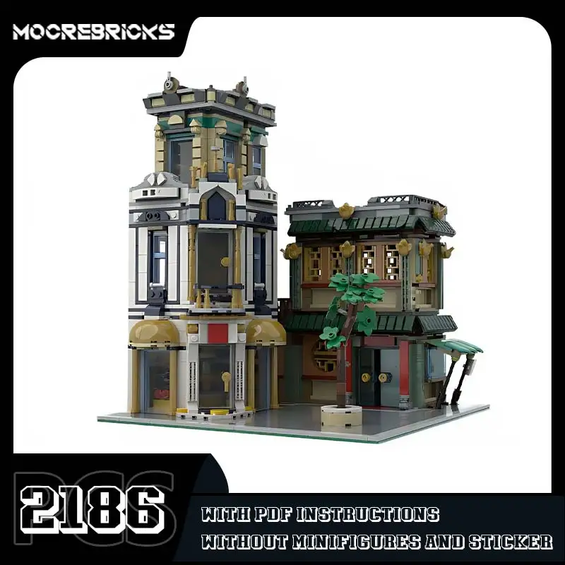Modular 2in1 Main Street Building Blocks Bricks Chinese Restaurant & Bookstore Creative Model Toy Set Children's Holiday Gifts
Modular 2in1 Main Street Building Blocks Bricks Chinese Restaurant & Bookstore Creative Model Toy Set Children's Holiday Gifts