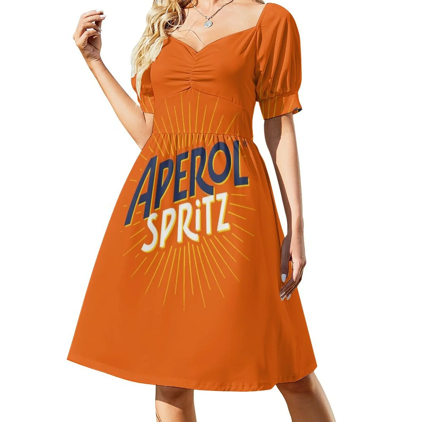 Aperol Spritz Orange Short-Sleeved Dress evening dresses ladies Aesthetic clothing
Aperol Spritz Orange Short-Sleeved Dress evening dresses ladies Aesthetic clothing