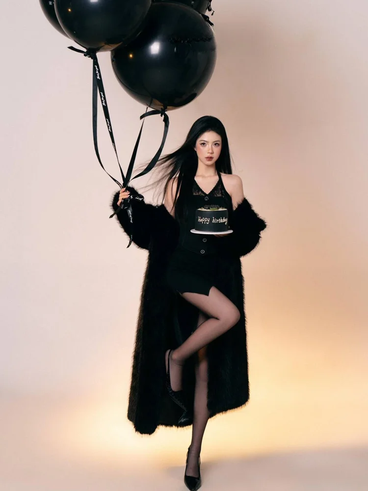 Black Artistic Birthday Photography Studio Elegant Lady Cool Sensation Rich Girl Lazy Style Personal Artistic Clothing
Black Artistic Birthday Photography Studio Elegant Lady Cool Sensation Rich Girl Lazy Style Personal Artistic Clothing