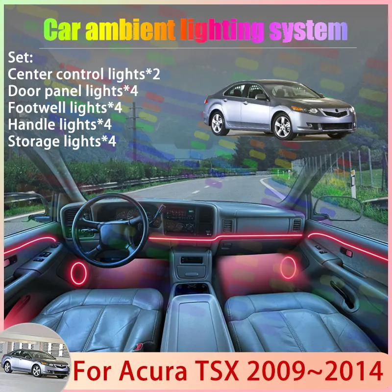 For Acura TSX 2009~2014 MK2 CU2 CU4 CW2 Accord 2/24 in 1 Car Atmosphere Light Lamp RGB Shade Ensemble Streamer Atmosphere Set
For Acura TSX 2009~2014 MK2 CU2 CU4 CW2 Accord 2/24 in 1 Car Atmosphere Light Lamp RGB Shade Ensemble Streamer Atmosphere Set