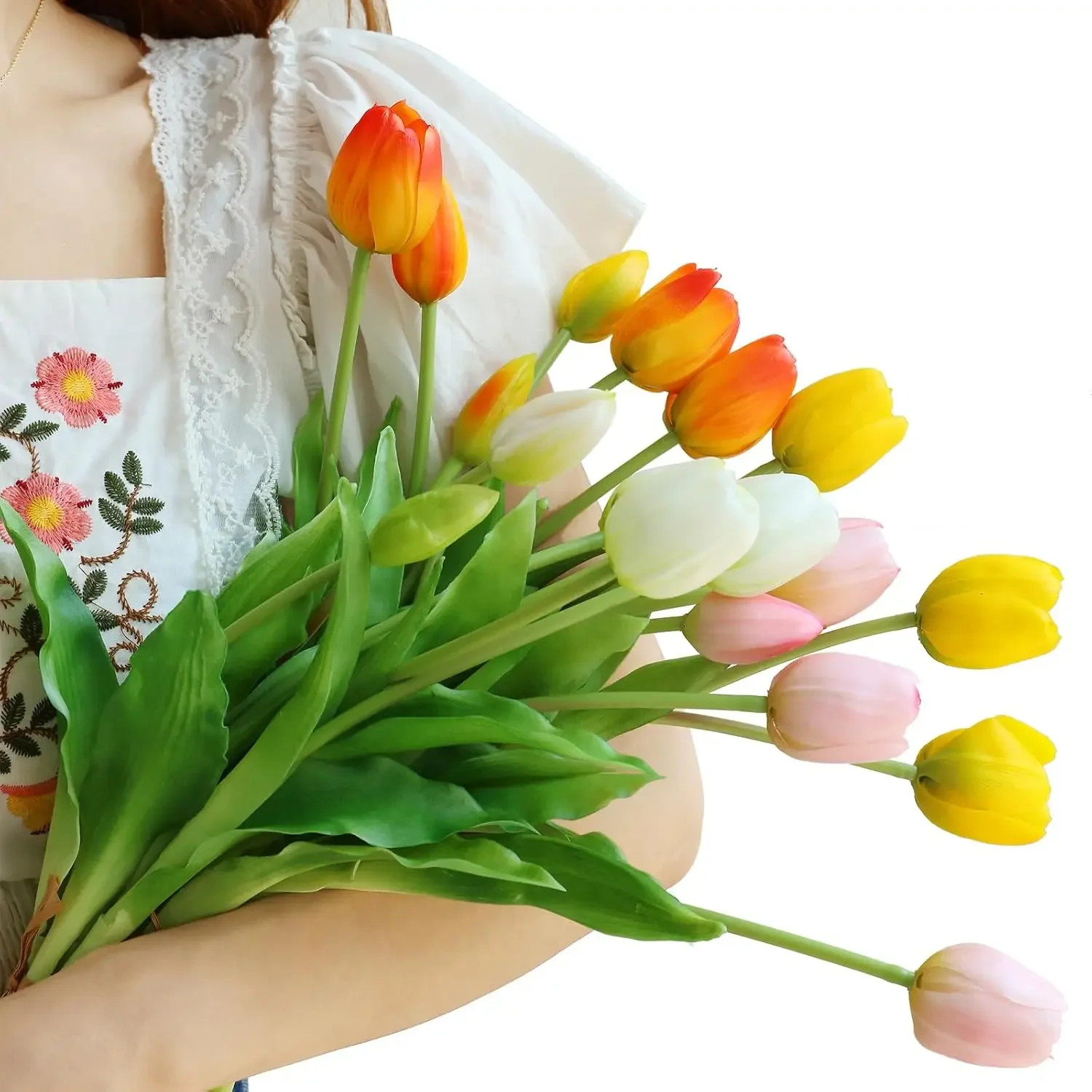 2pc 5 heads Artificial Tulips Flowers Real Touch Luxury Silicone Fake Flower Home Room Wedding Decoration Bride Bouqu
2pc 5 heads Artificial Tulips Flowers Real Touch Luxury Silicone Fake Flower Home Room Wedding Decoration Bride Bouqu