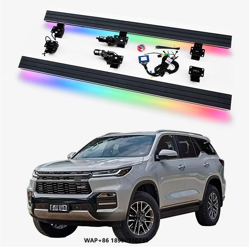 Automatic Electric Power Neon LED Light Side Step Running Board for Fortuner 2026+
Automatic Electric Power Neon LED Light Side Step Running Board for Fortuner 2026+