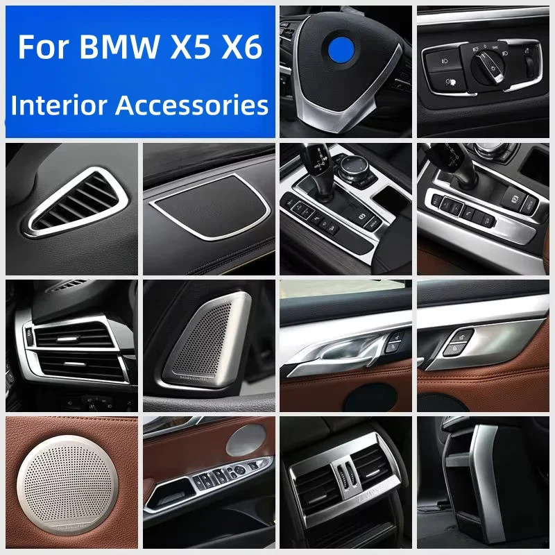 For BMW X5 F15 X6 F16 2014-2018 Car Air Outlet Central Control Door Handle Decorative Frame Cover Trim Interior Accessories
For BMW X5 F15 X6 F16 2014-2018 Car Air Outlet Central Control Door Handle Decorative Frame Cover Trim Interior Accessories