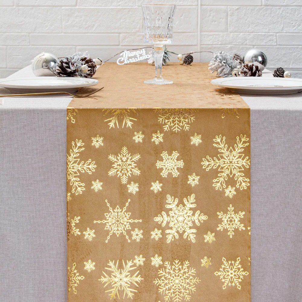 Seasonal Polyester Christmas Tablecloth Snowflake Printed Navidad Runner Home Supplies Cover Christmas Season
Seasonal Polyester Christmas Tablecloth Snowflake Printed Navidad Runner Home Supplies Cover Christmas Season