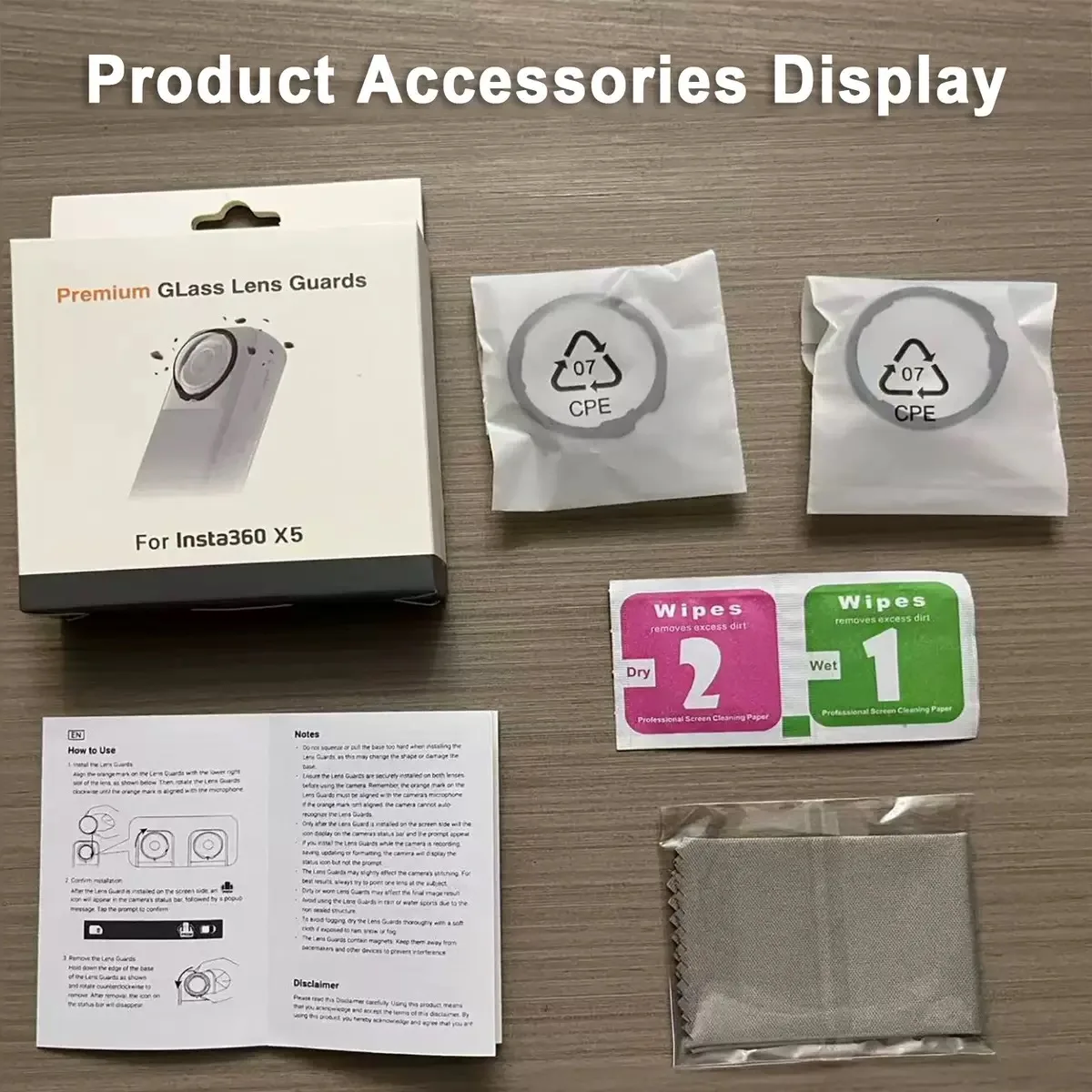 For Insta360 X5/X4 Premium Glass Lens Guards Tempered glass Scratch-resistant Lens Protector Cap Insta 360 X4/X5 Accessories
For Insta360 X5/X4 Premium Glass Lens Guards Tempered glass Scratch-resistant Lens Protector Cap Insta 360 X4/X5 Accessories