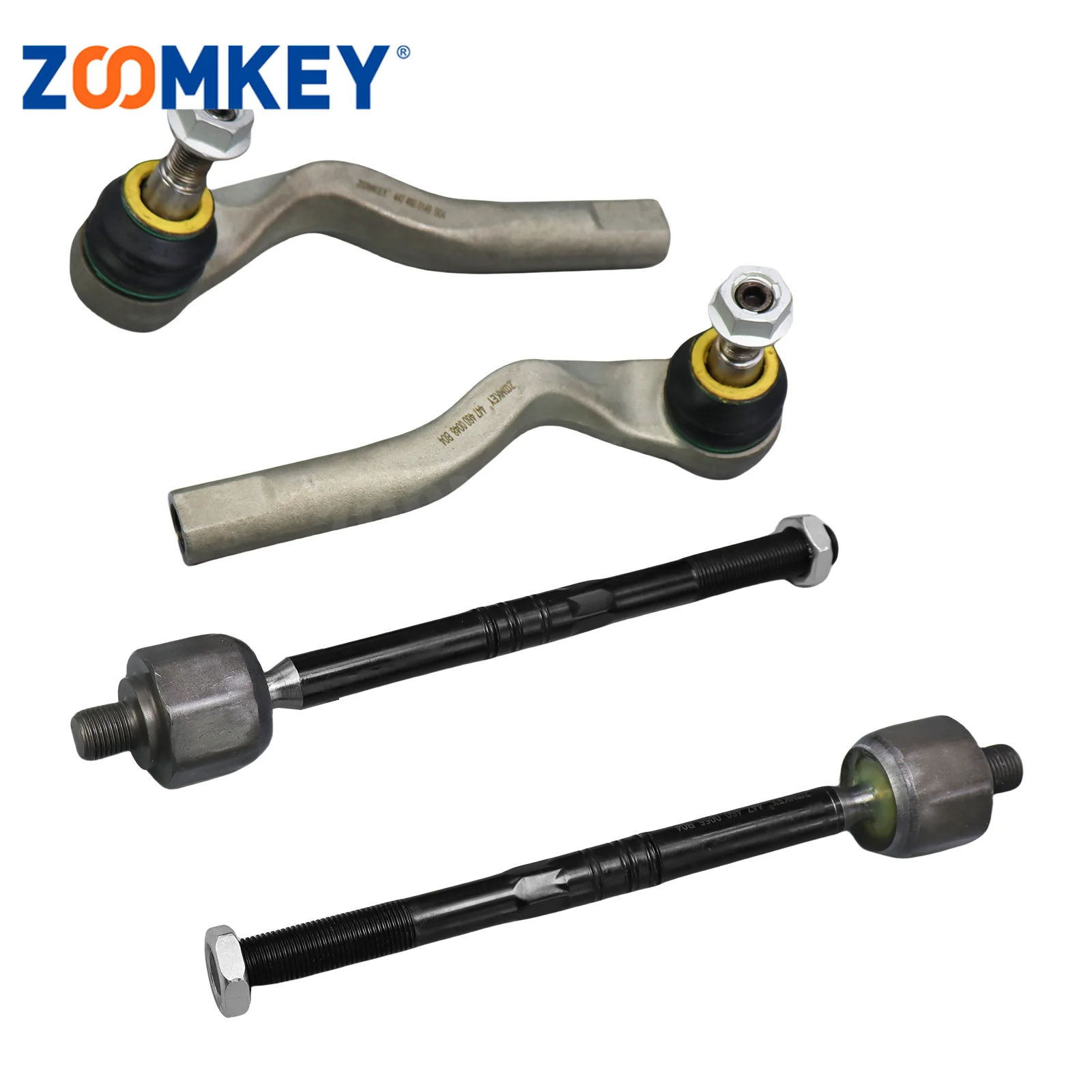 ZOOMKEY 4x Front Inner & Outer Steering Tie Rod Ends FIT for Mercedes Metris 16-21 A4474600148 A4474600048
ZOOMKEY 4x Front Inner & Outer Steering Tie Rod Ends FIT for Mercedes Metris 16-21 A4474600148 A4474600048